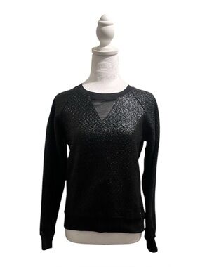 Brand New Virgin Only long sleeve black and shiny sweater size small
